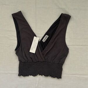Urban Outfitters grey/purple cropped tank top. Brand new, tags still on.